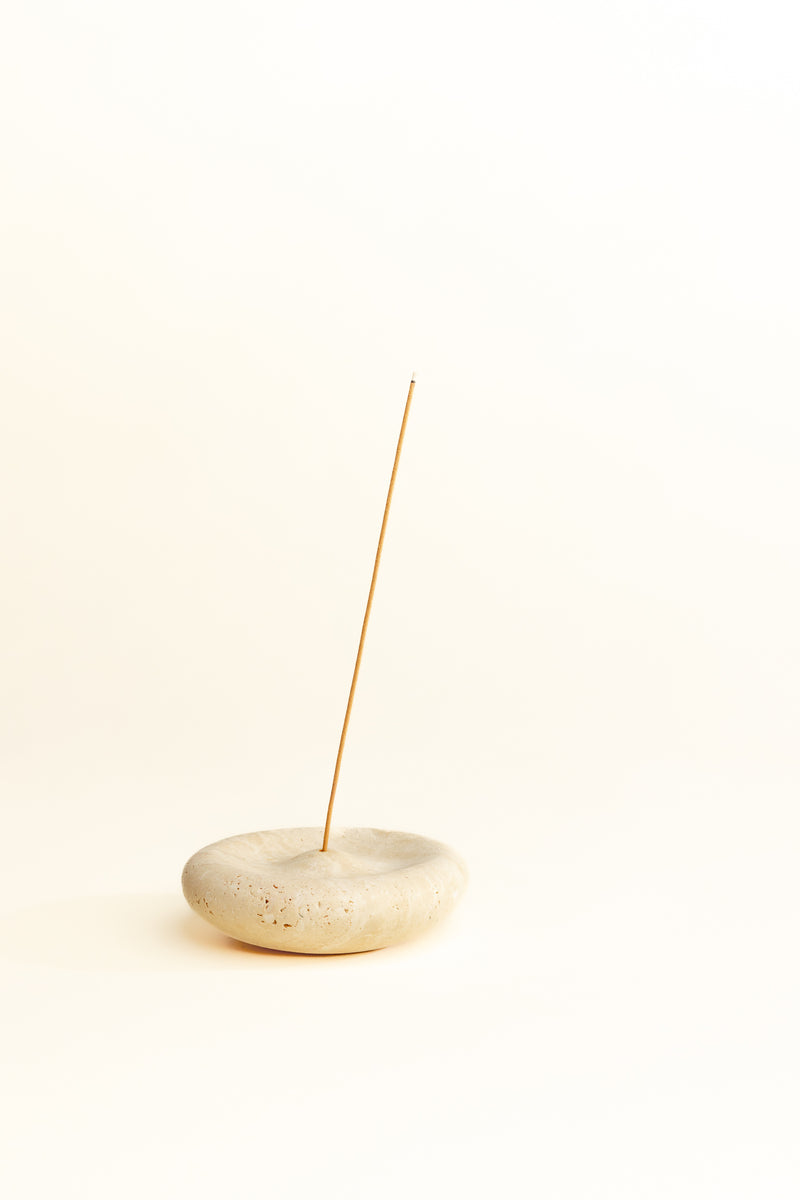 Travertine Incense Holder