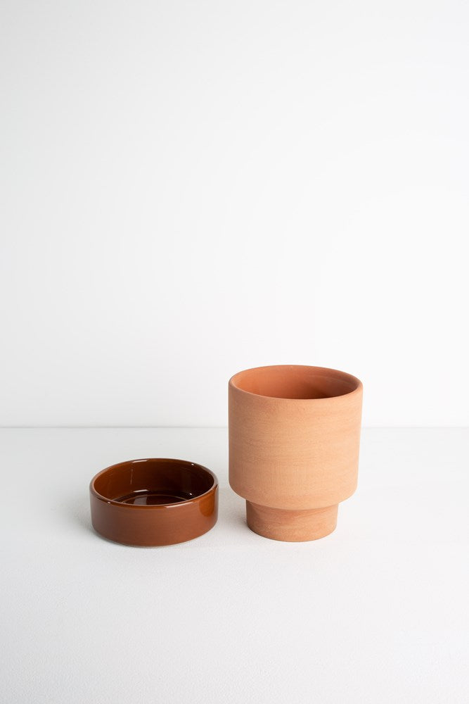 Grace Planter Terracotta & Soil