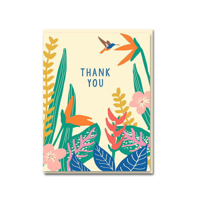 Tropical Plants Thank You - 1973 - Emma Cooter Draws
